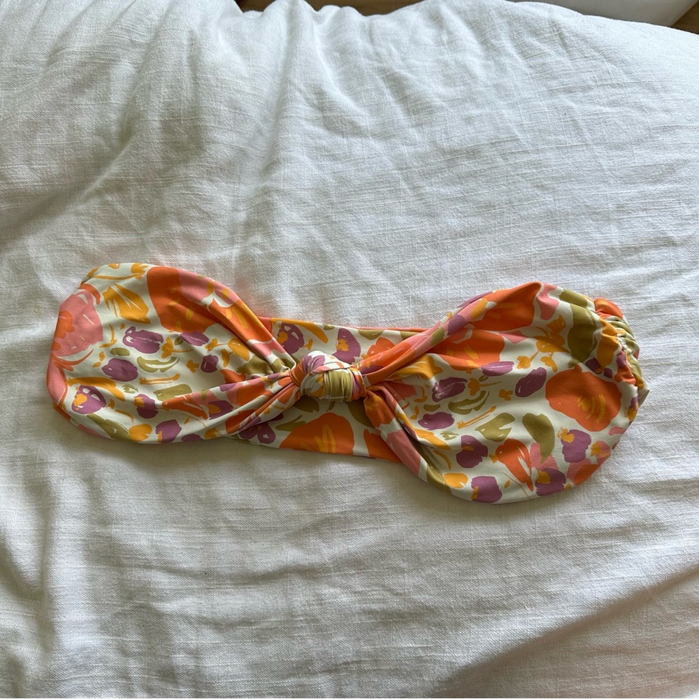 Stone fox swim lele bandeau bikini top floral print - bloom